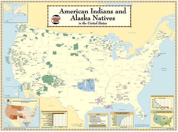 US Census Map of American Indian Lands