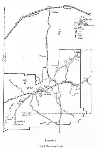Fig. 1 Zuni Reservation - click to view enlargement.